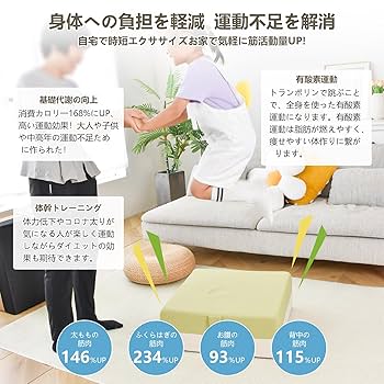SOHAPIトランポリン クッション 室内用 こども用 大人用 静音 大型 Amazon | SOHAPIトランポリン クッション 室内用 こども用 大人
